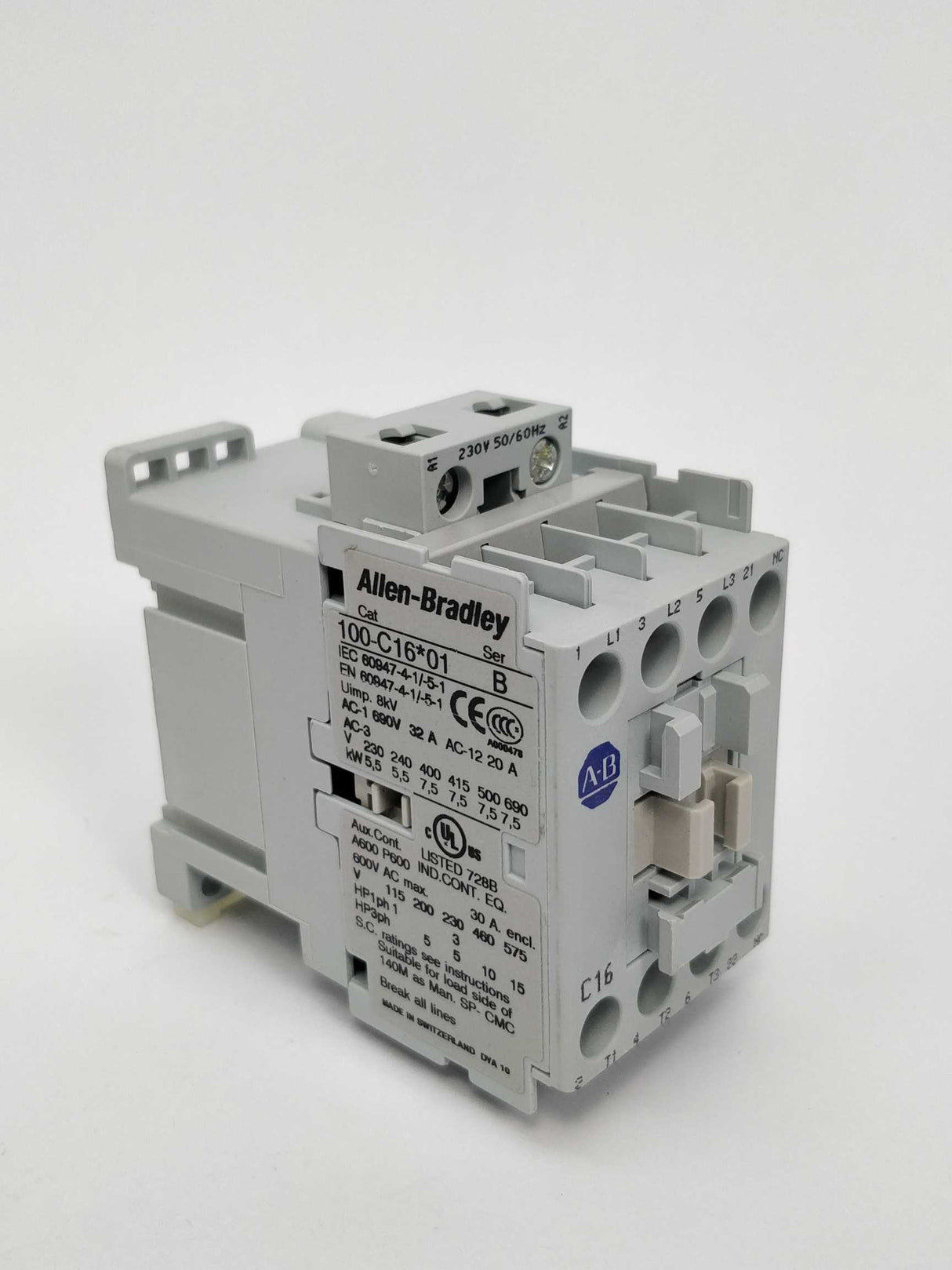 ALLEN-BRADLEY 100-C16KF01 Contactor ser. B, Not used