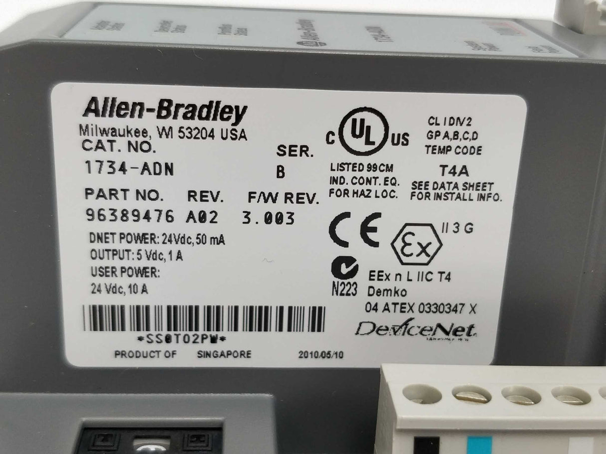 AB 1734-ADN Ser. B Point I/O Network adapter