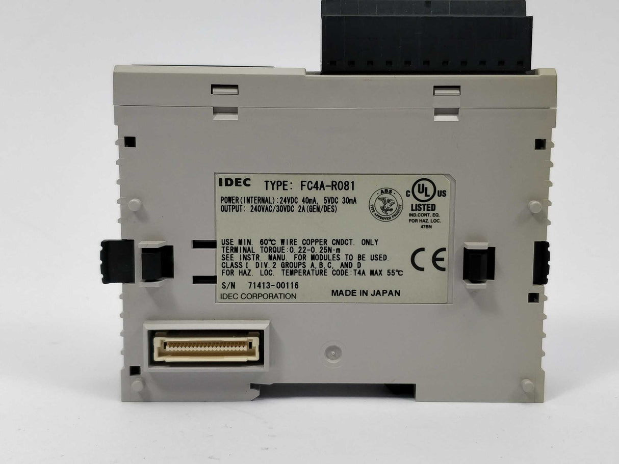 IDEC Corporation FC4A-R081 Module