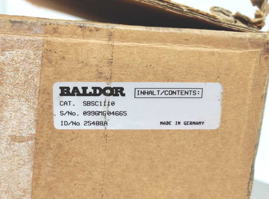 BALDOR SBSC1110 AC Brushless Servo Control, defective