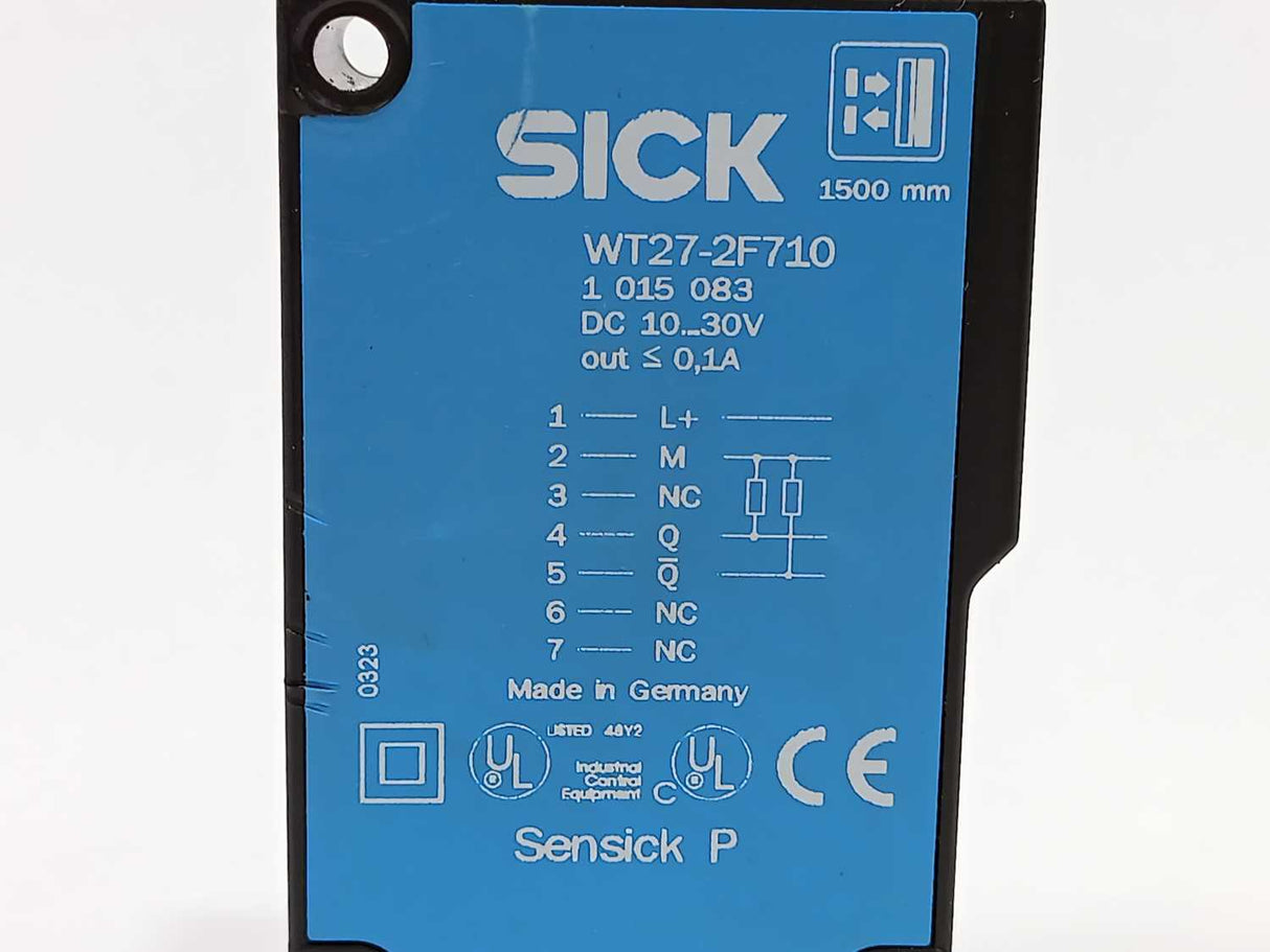 SICK 1015083 WT27-2F710 Photoelectric proximity sensor