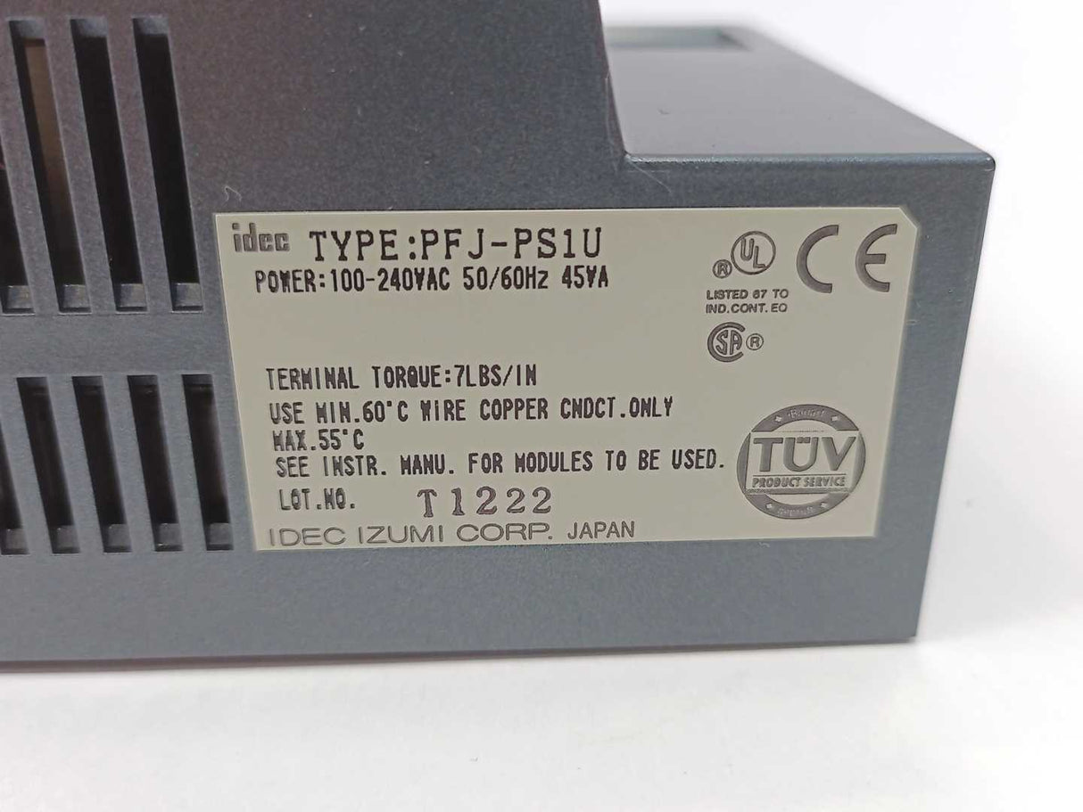 Idec PFJ-PS1U FA-1Junior Expansion Power 100-240 VAC