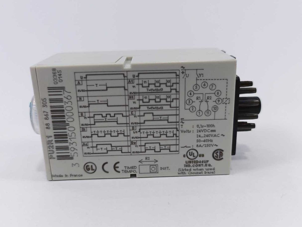 Crouzet 88 867 305 35 mm - 2 Relays 8A PU2R1