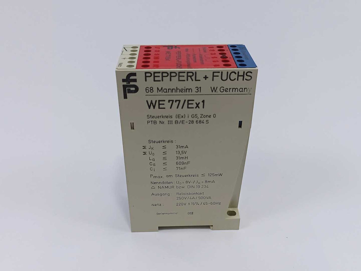 Pepperl+Fuchs WE77/Ex1 Switch Amplifier
