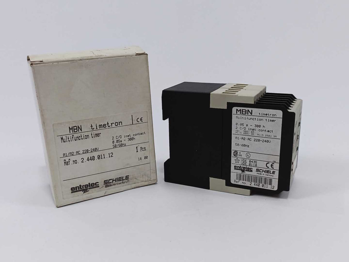 Entrelec Schiele 2.440.011.12 MBN Timetron switching time 0.05-300h 220-240V