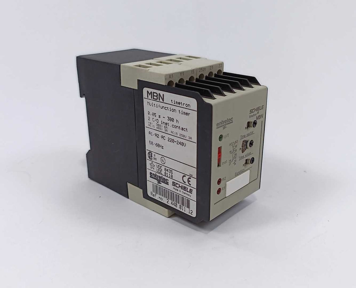 Entrelec Schiele 2.440.011.12 MBN Timetron switching time 0.05-300h 220-240V