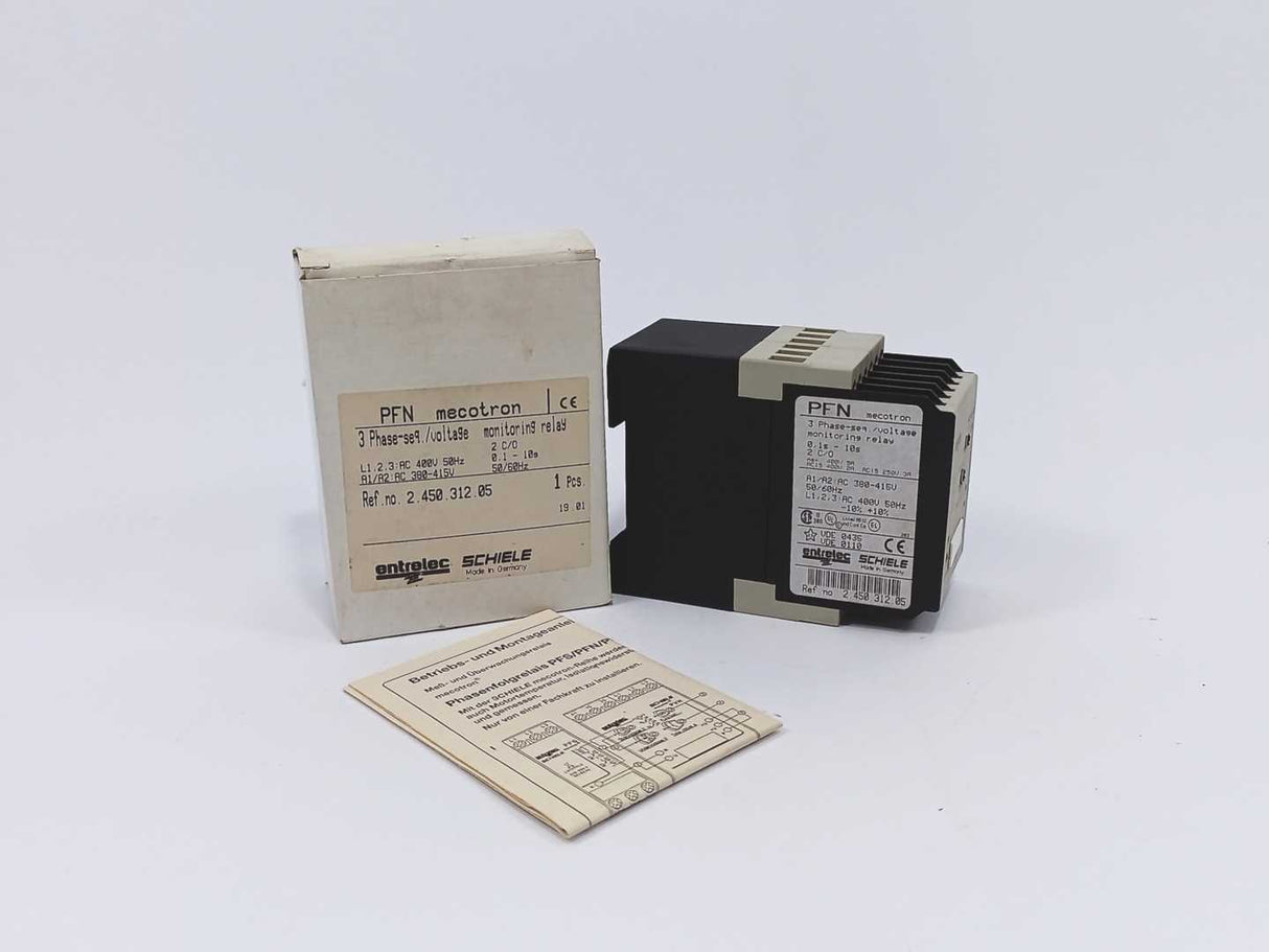 Entrelec Schiele 2.450.312.05 3 Phase-seq/Voltage Monitoring Relay