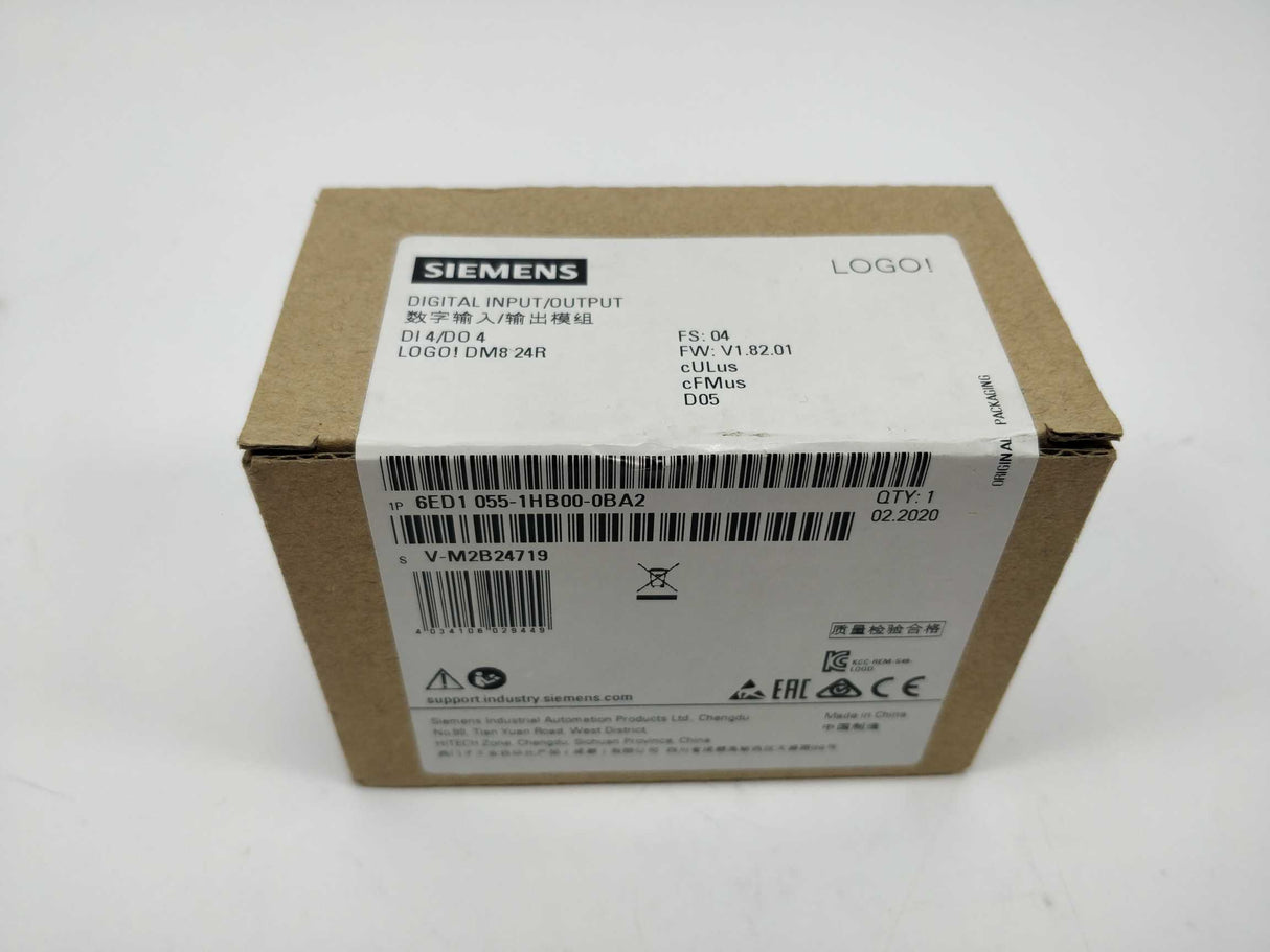 Siemens 6ED1055-1HB00-0BA2 LOGO! DM8 24R expansion module