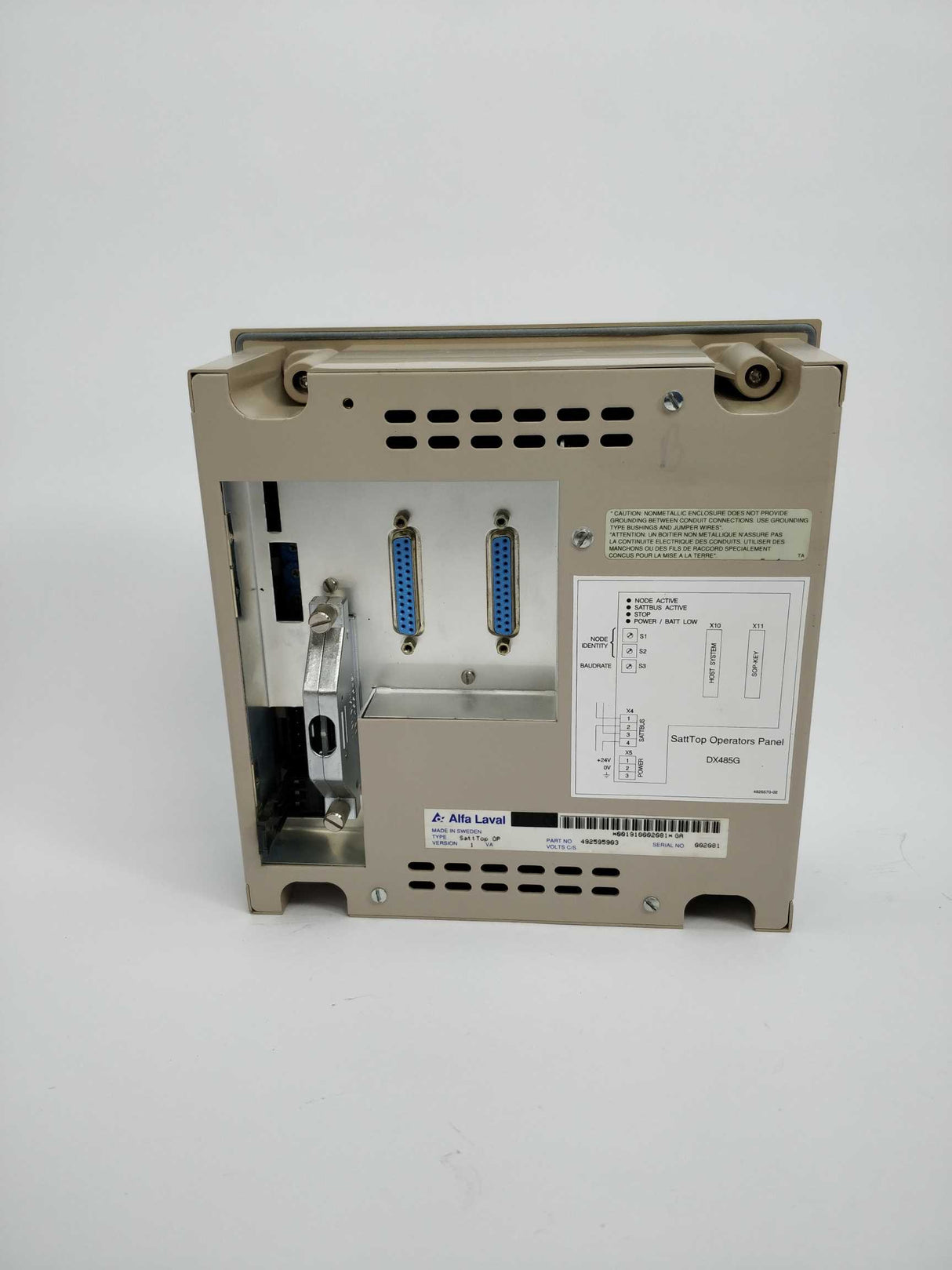 Alfa Laval 492595903 SattTop OP ver:1