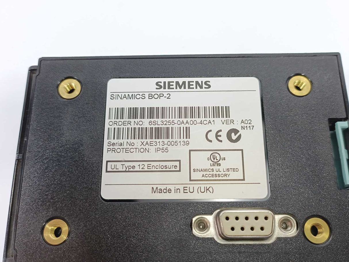 Siemens 6SL3255-0AA00-4CA1 Sinamics Basic Operator Panel (BOP-2)