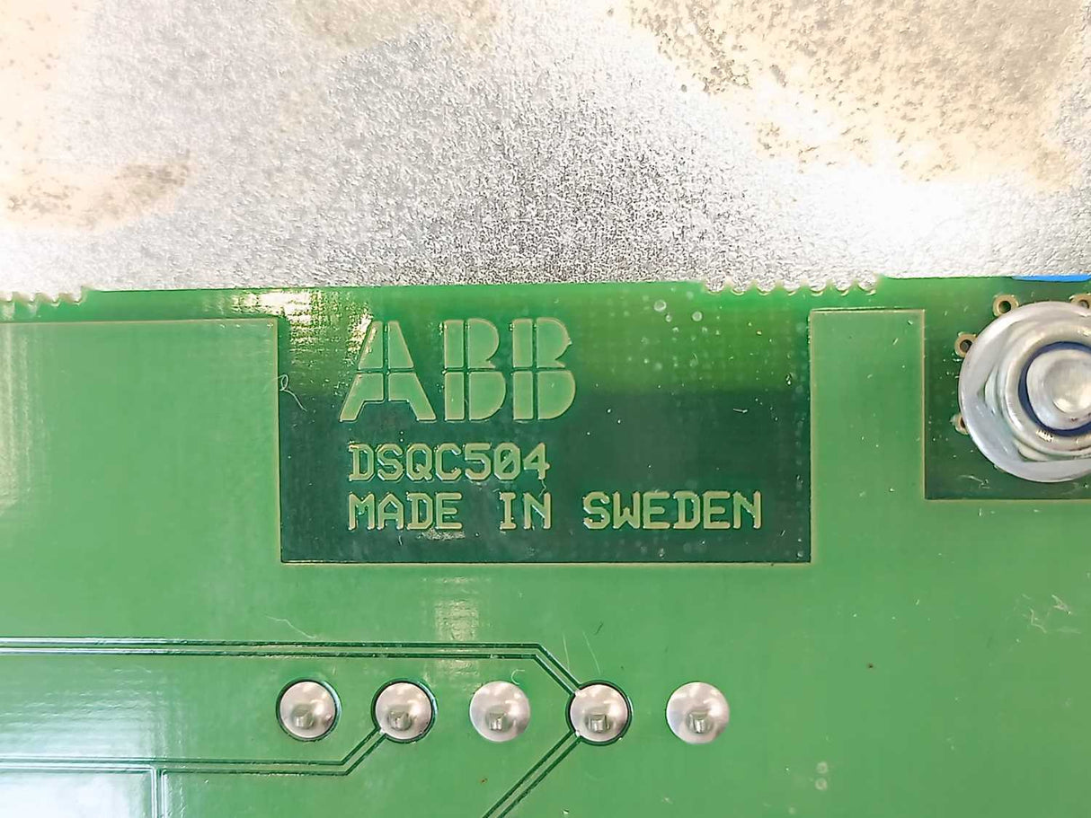 ABB DSQC 504 Connection Panel Module 3HAC 4158-1/04