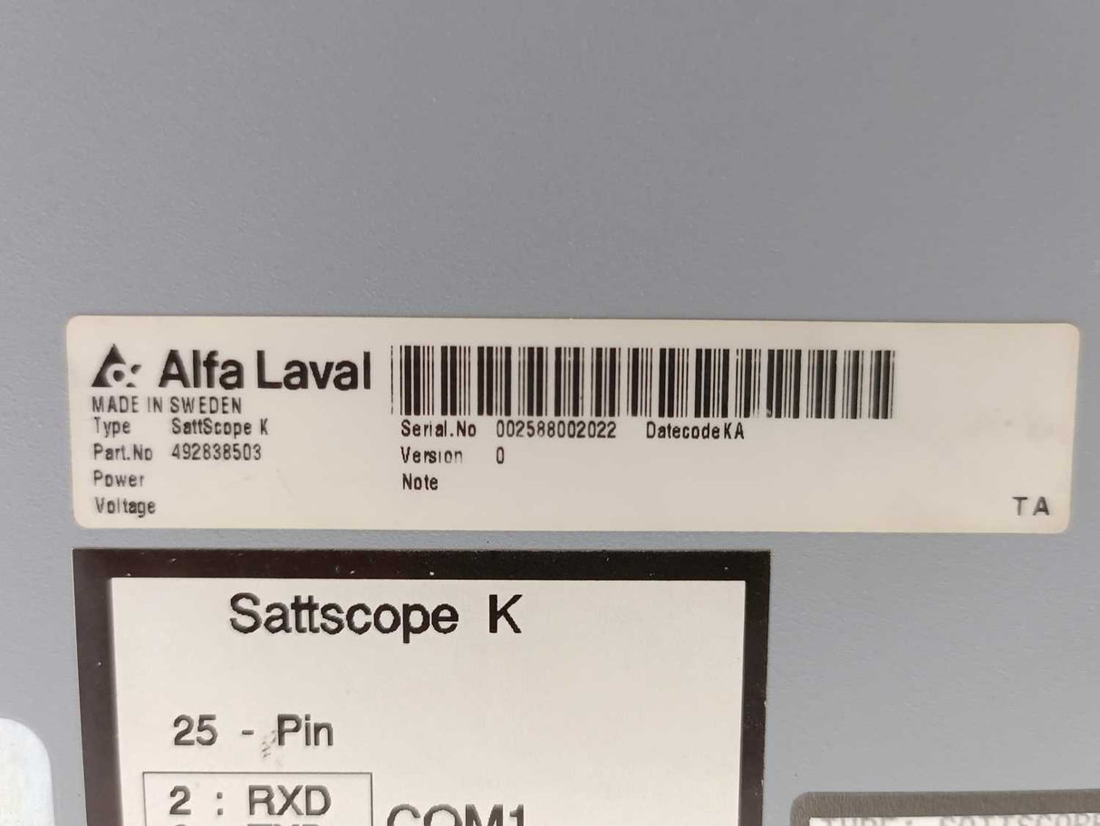 Alfa Laval 492838503 4928361-03 SattScope K