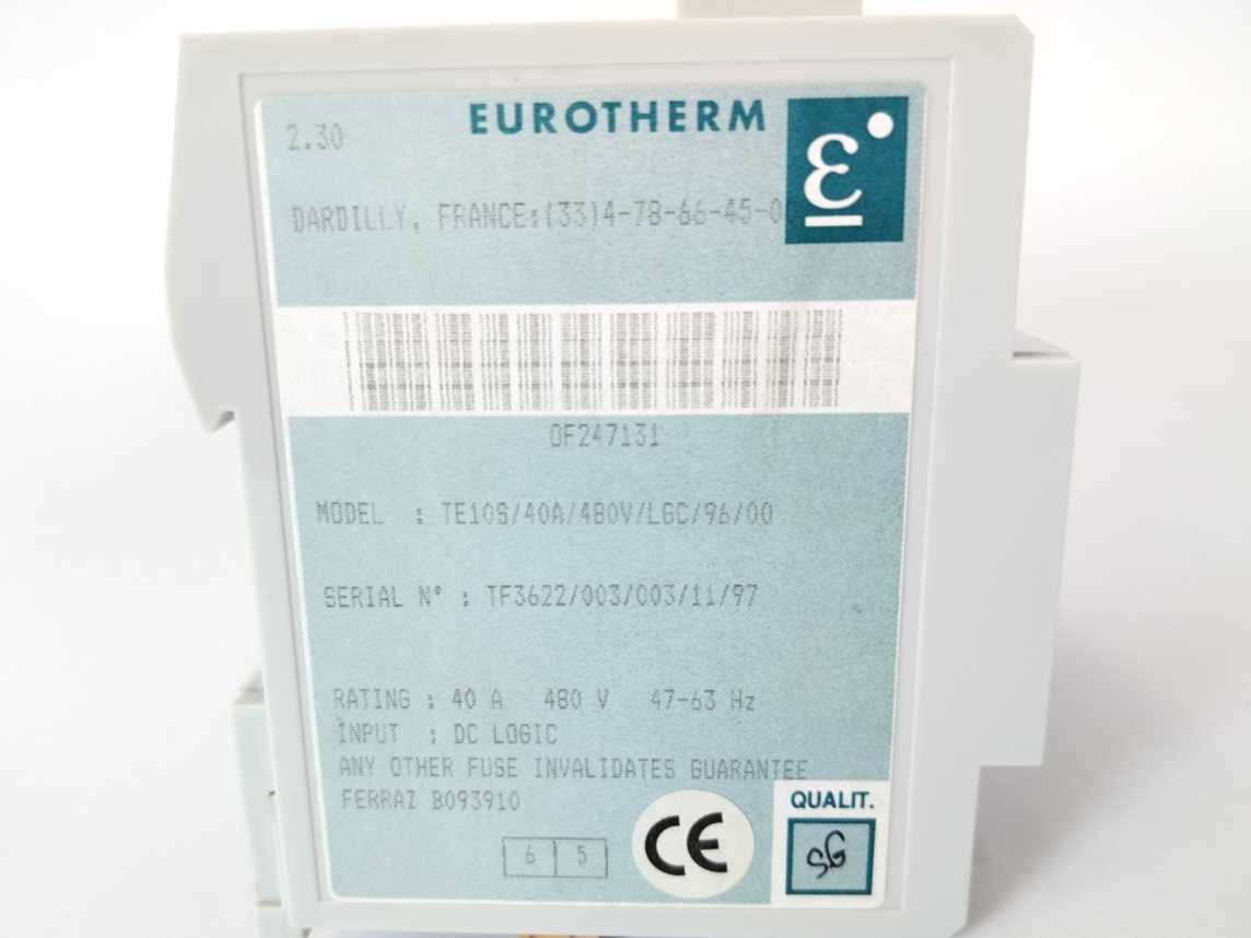 Eurotherm TE10S/40A/4B0V/LGC/96/00 TE10S Single Phase Solid State Relay 40A