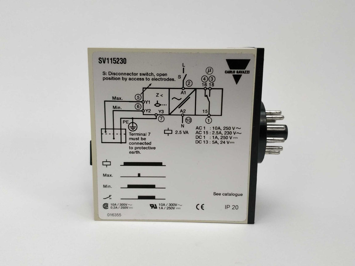 Carlo Gavazzi SV115230 Cond. liquids dual level relay