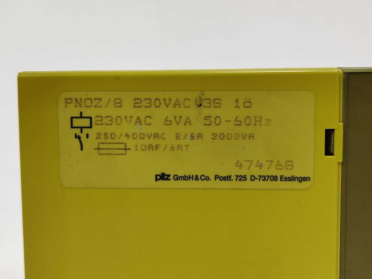 Pilz 474768 PNOZ/8 Safety Relay