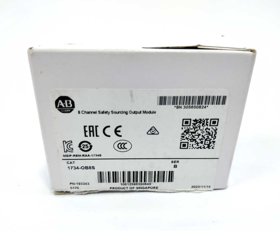 AB 1734-OB8S Ser B, 8 Channel Safety Sourcing Output Module
