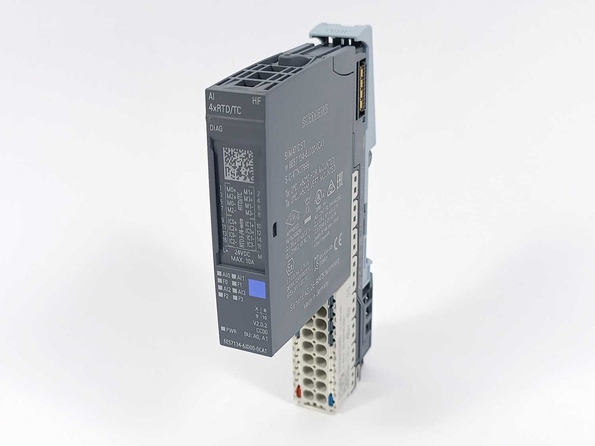 Siemens 6ES7134-6JD00-0CA1 Analog input module w/ 6ES7193-6BP00-0DA1