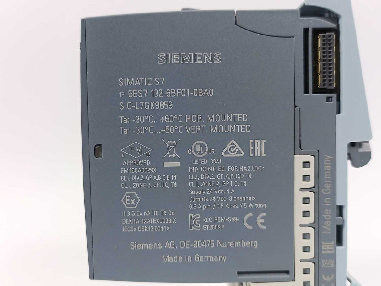 Siemens 6ES7 132-6BF01-0BA0 Simatic S7 Digital Output Module, Batch: 7pcs