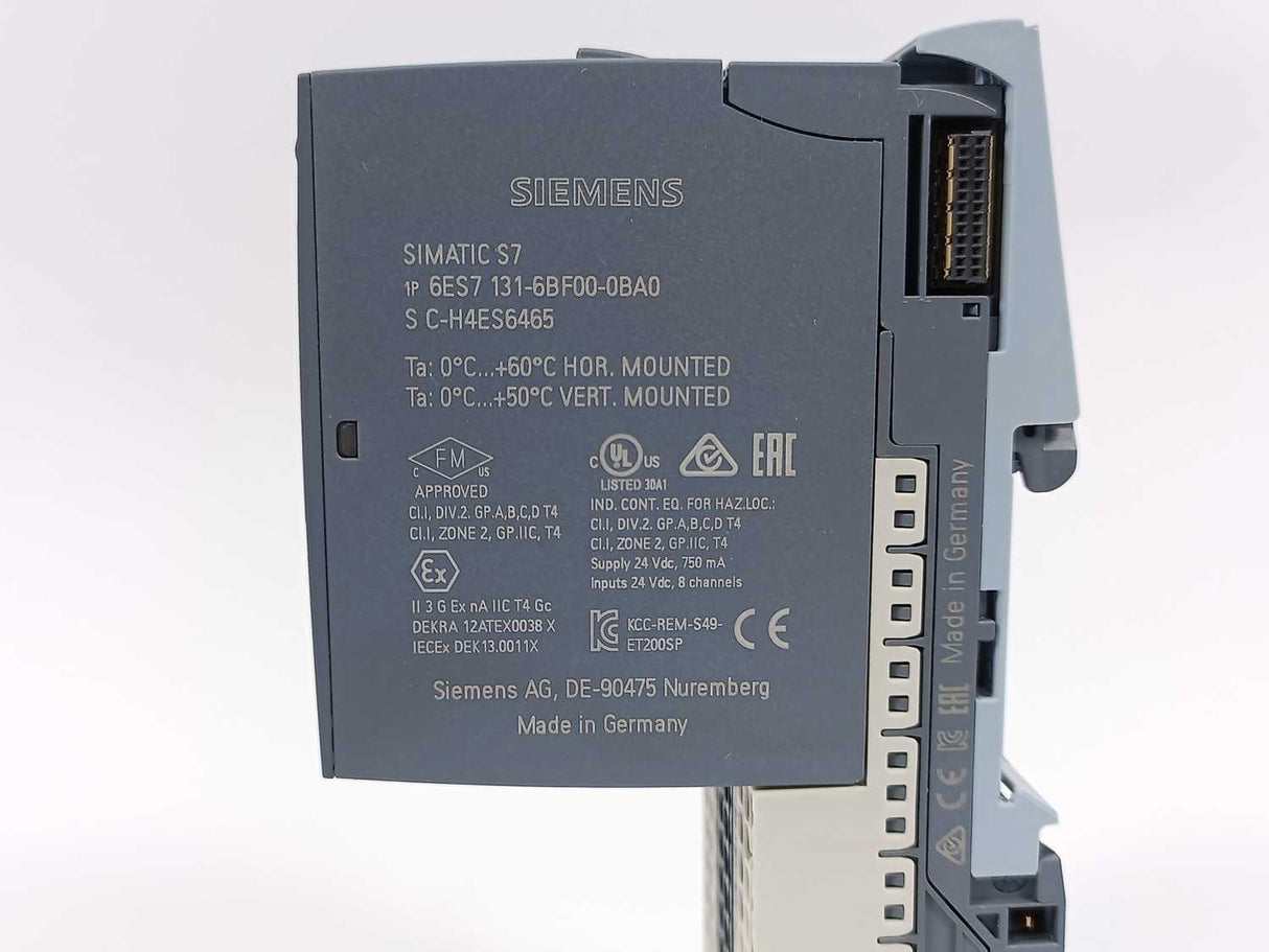 Siemens 6ES7131-6BF00-0BA0 SIMATIC ET 200SP Digital Input Module, Batch: 3pcs
