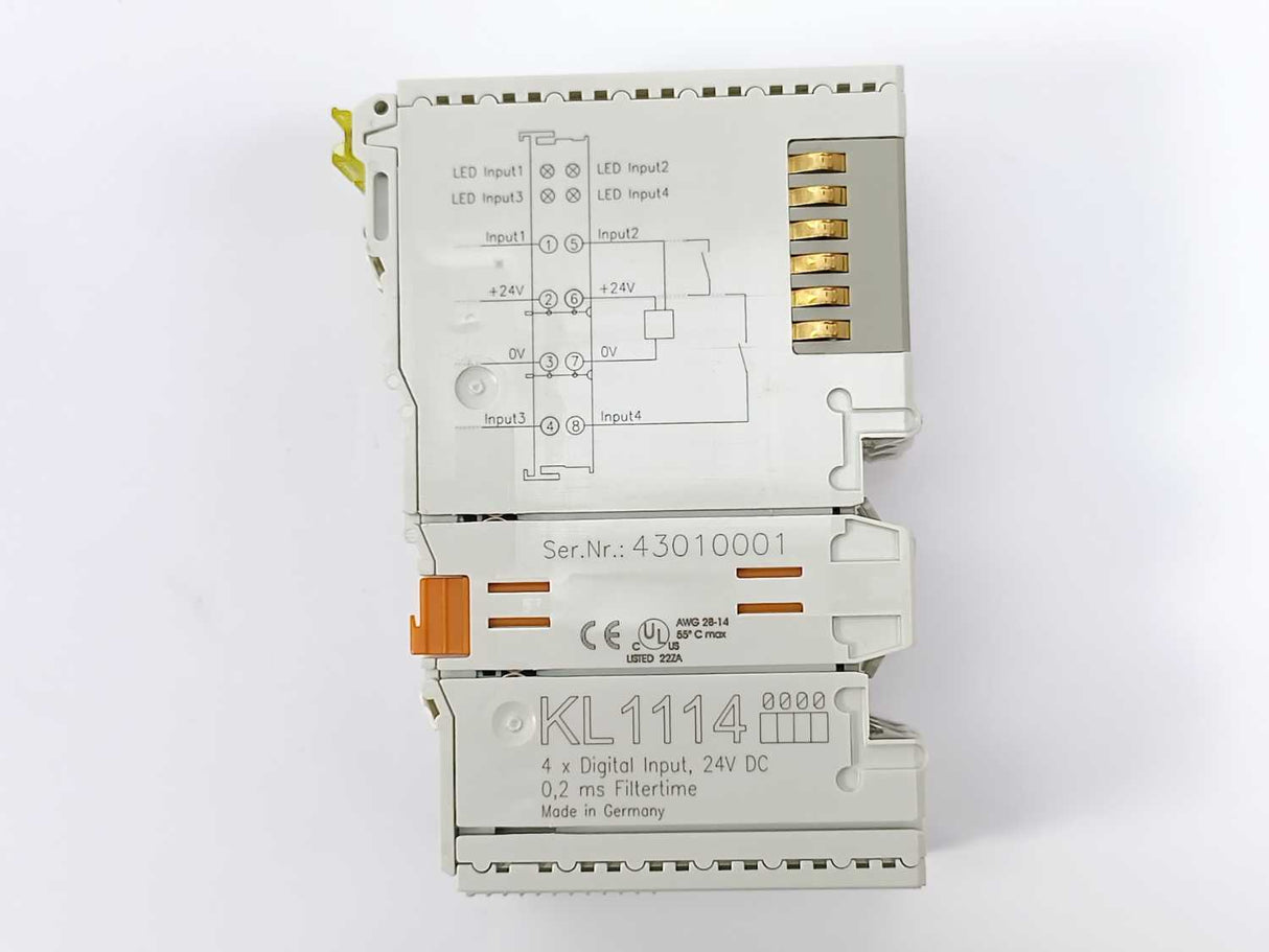 Beckhoff BK3110 W: 3x KL1114, 3x KL2134, 1x KL9010