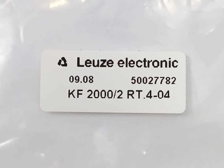 Leuze KF2000/2 RT .4-04 Plastic Fiber Optic Sensor