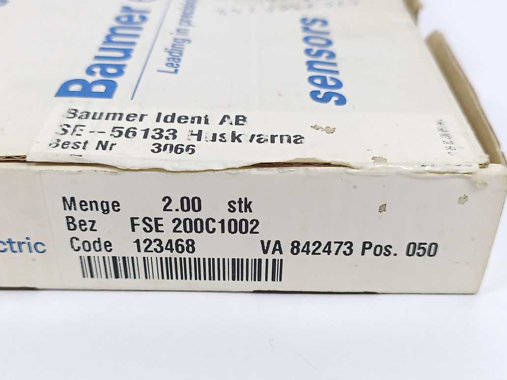 Baumer FSE 200C1002 Fiber Optic Sensors