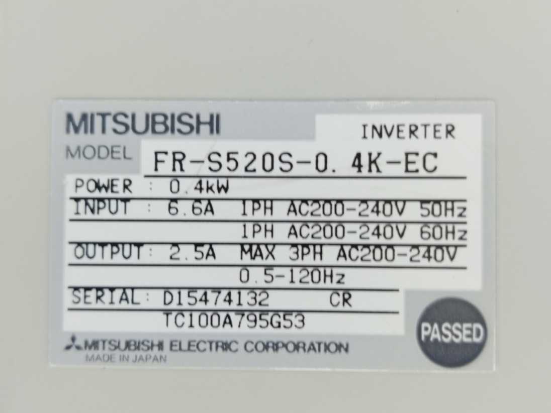 Mitsubishi Electric FR-S520S-0.4K-EC Freqrol Variable Frequency Inverter Drive