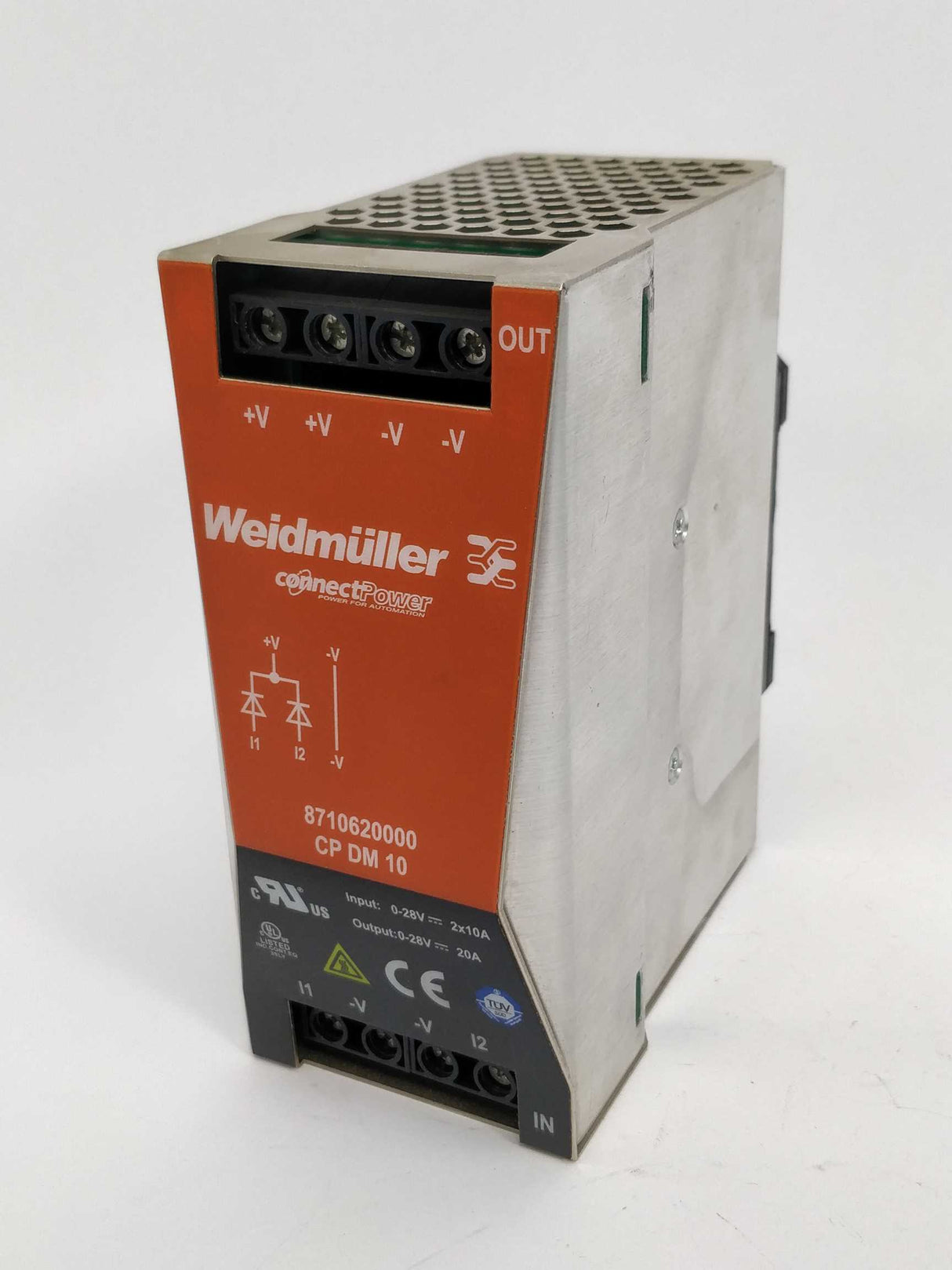 Weidmüller 8710620000 CP DM 10 Power Supply 20A 0-28V DC out