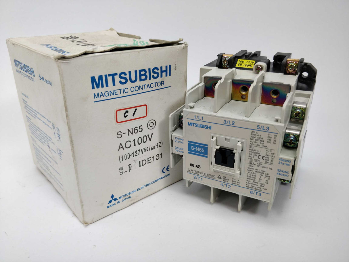 Mitsubishi S-N65 Magnetic contactor AC100V