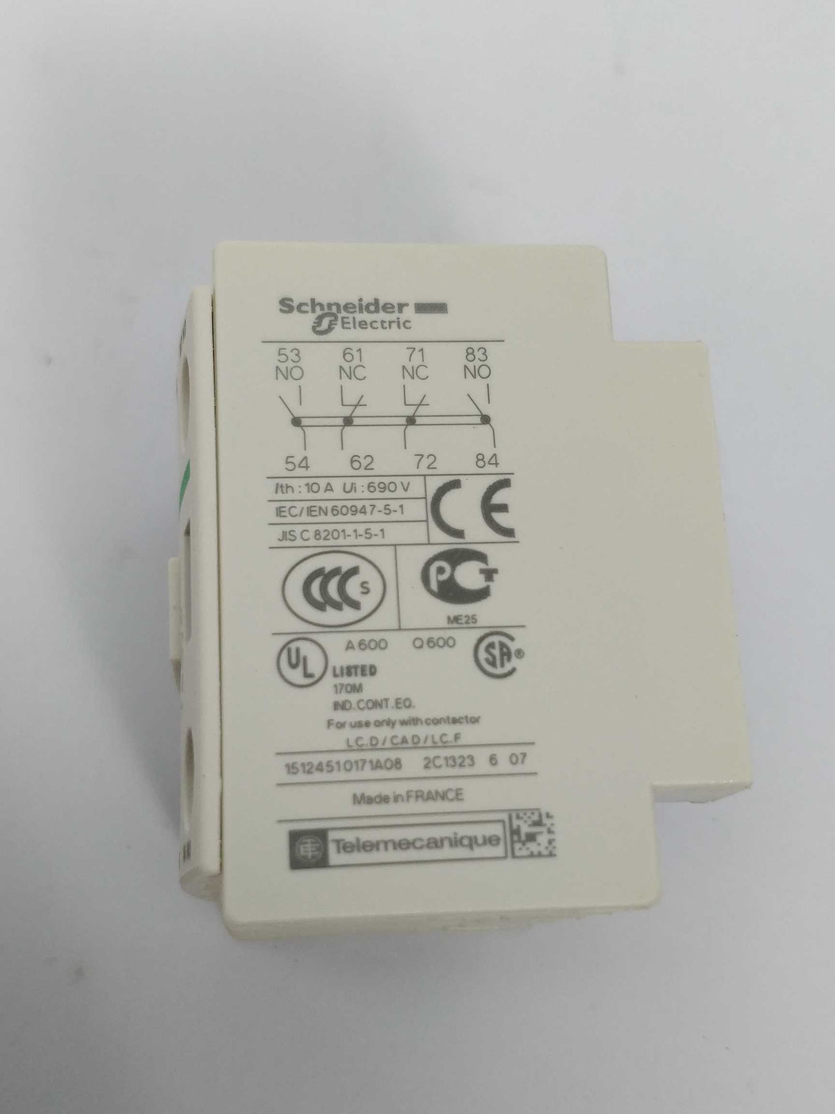 Schneider Electric LADN22 contact block TeSys - 038403
