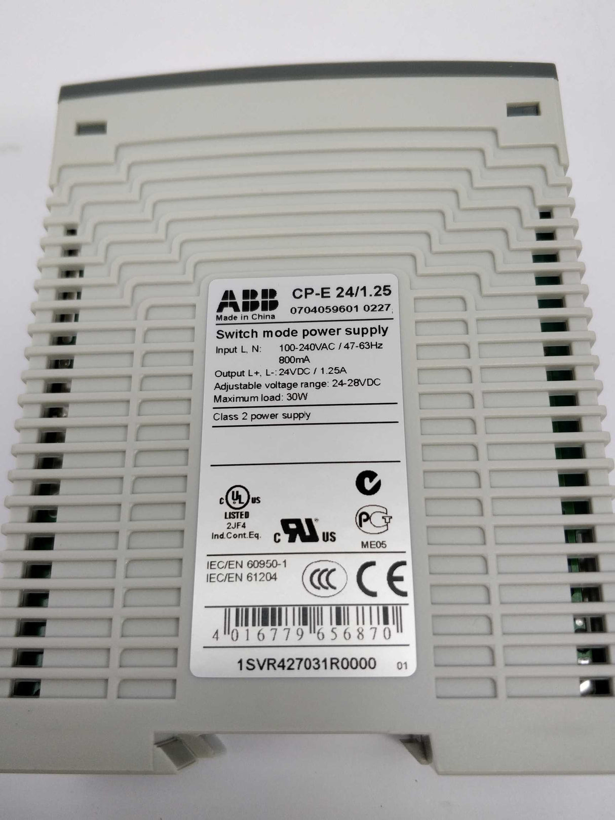 ABB CP-E 24/1.25 Switch mode power supply 24VDC 1.25A