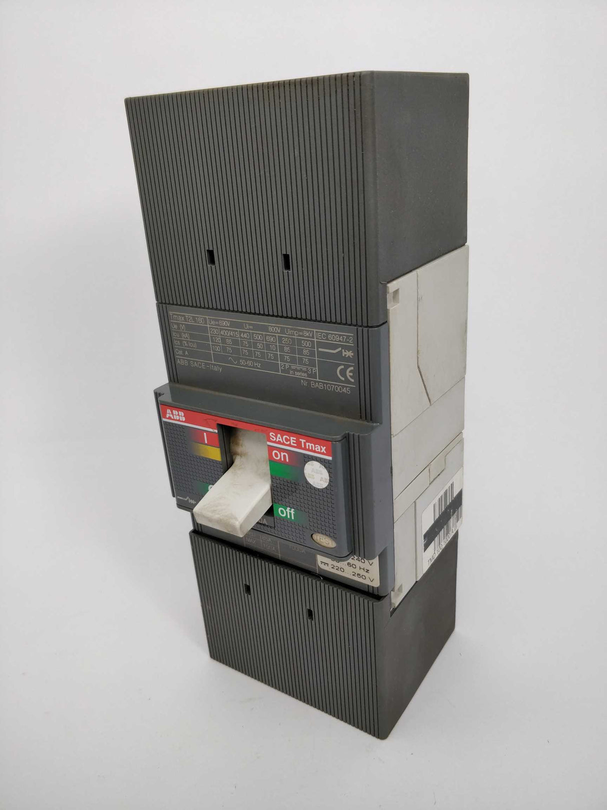 ABB Tmax T2L 160 Circuit breaker with YO coil accessory