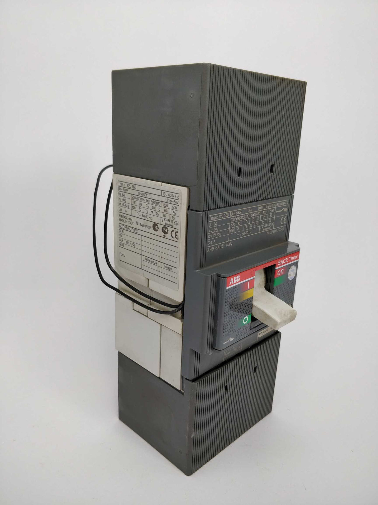 ABB Tmax T2L 160 Circuit breaker with YO coil accessory
