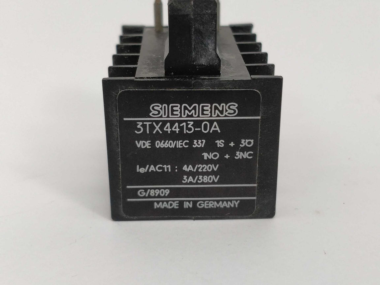 Siemens 3TX4413-0A Auxillary contact block