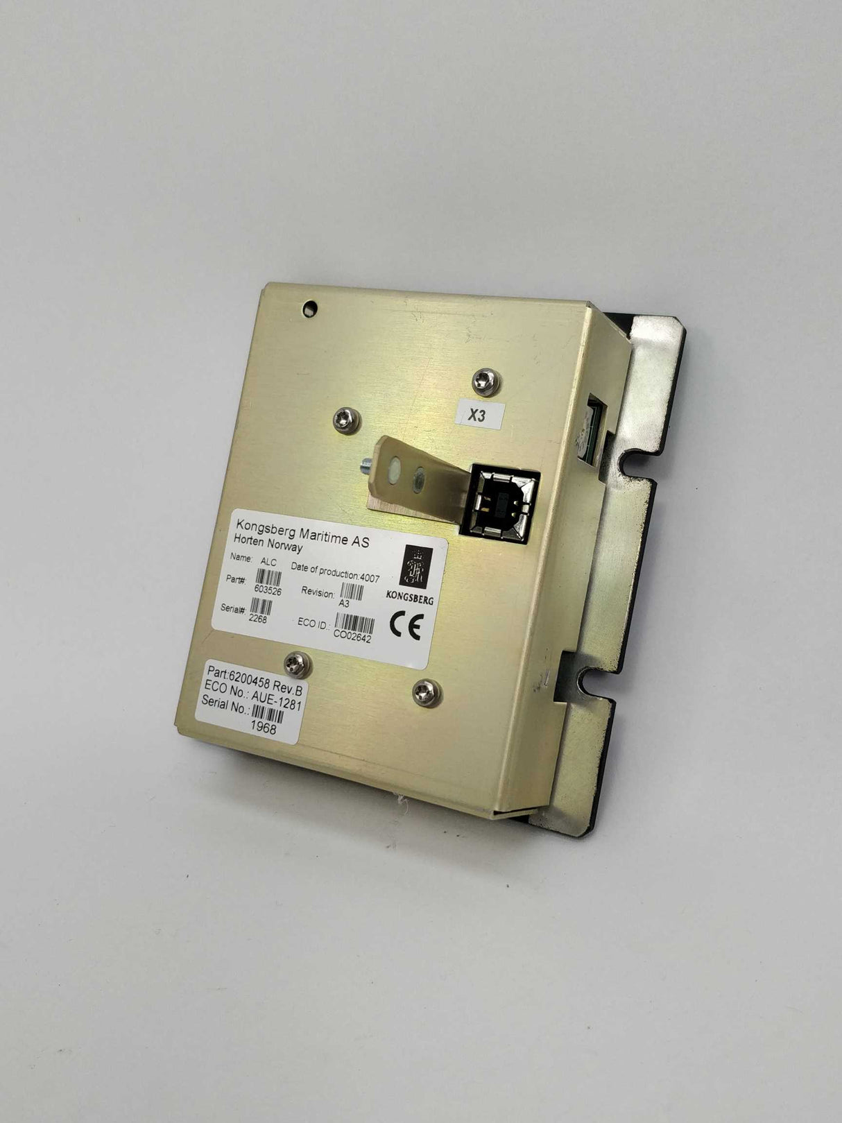 Kongsberg Maritime 603526 ALC rev A3 6200458 rev B
