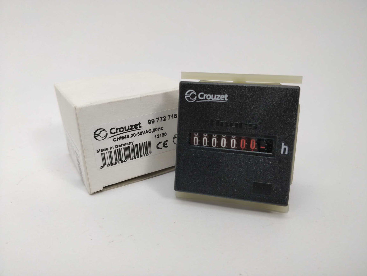 Crouzet 99772718 CHM48 20-30VAC 60Hz Hour counter
