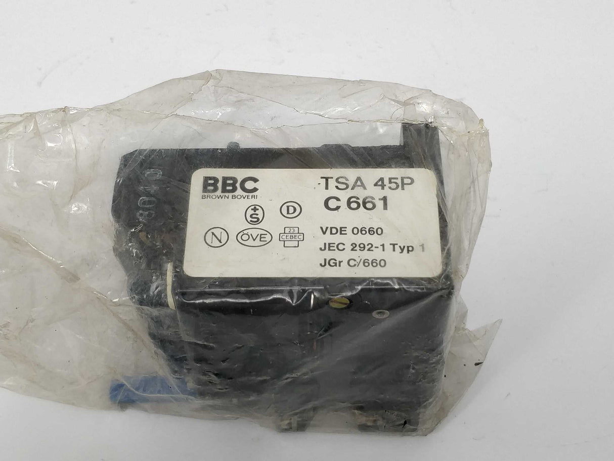 BBC TSA 45P C 661 thermal overload relay