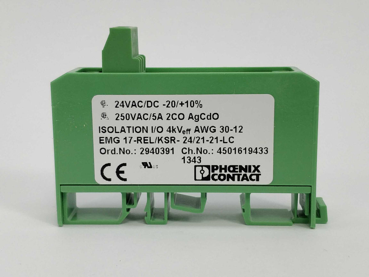 Phoenix Contact 2940391 Relay Module, 2 CO contacts 2Pcs