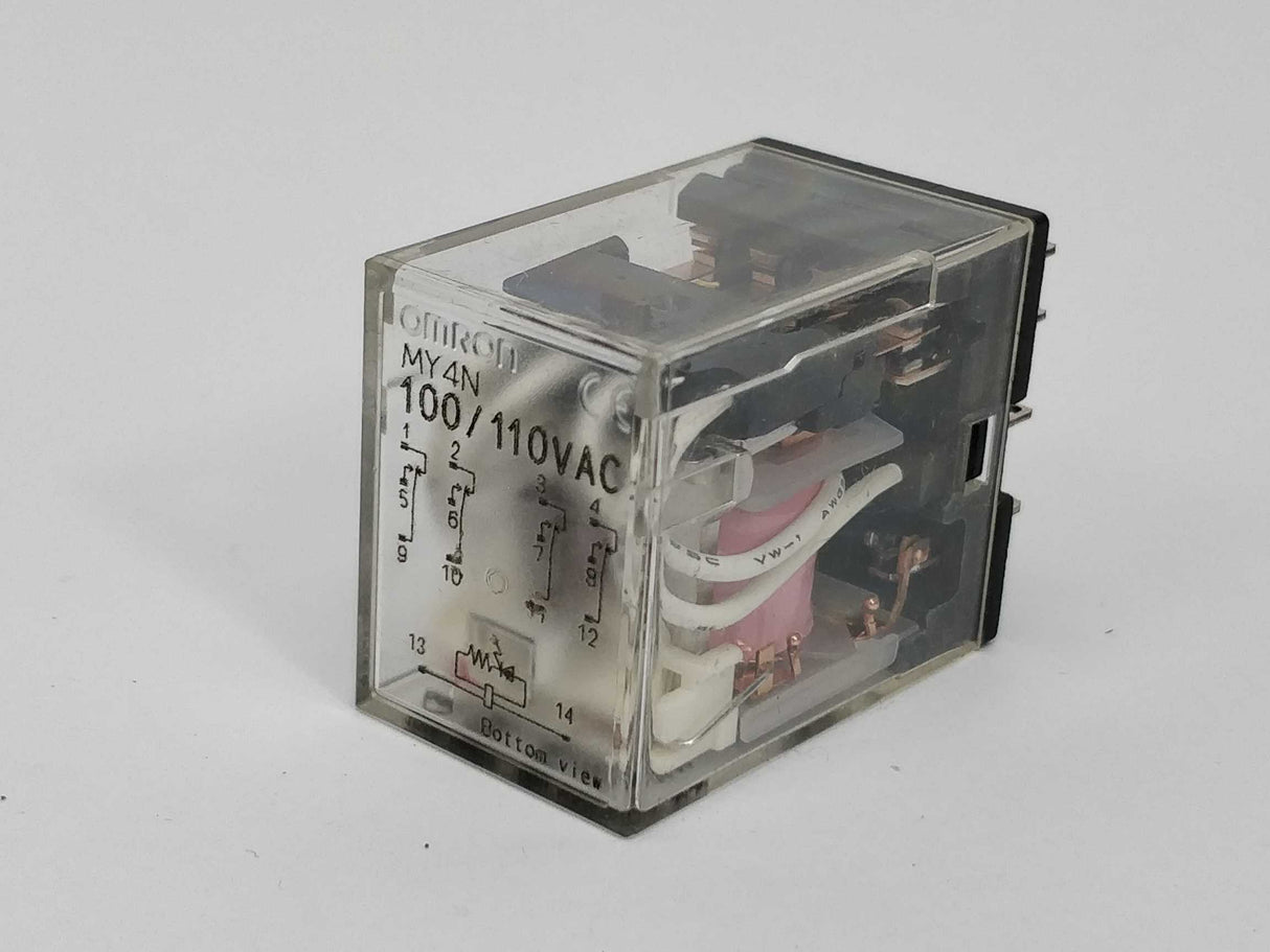 OMRON MY4N 100/110VAC coil voltage 5A 4Pole 11Pcs
