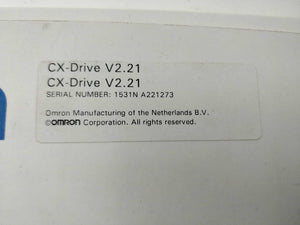 OMRON CX-Drive Software V2.21