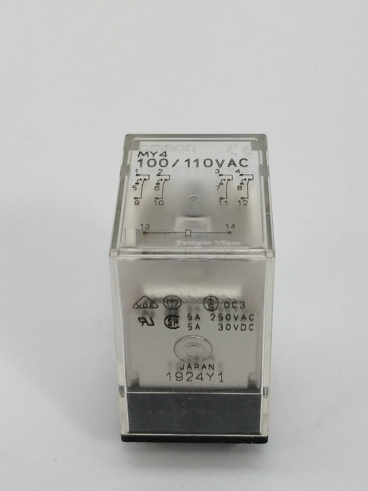 OMRON MY4 100/110VAC Plug-in relay 8Pcs