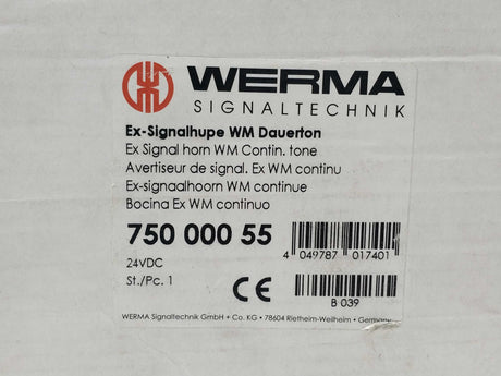 Werma 75000055 Ex signal horn 24VDC