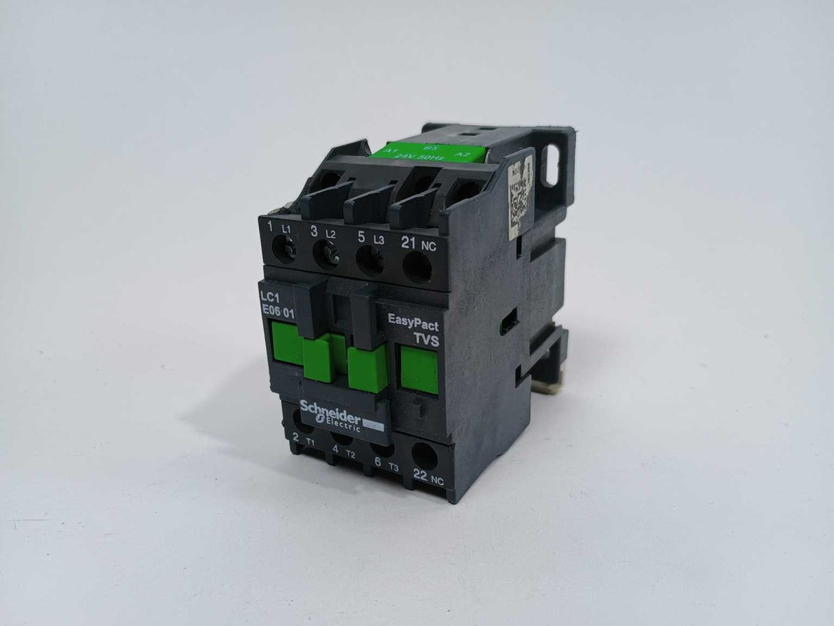 Schneider Electric LC1E0601B5S250 LC1E0601B5 EasyPact Contactor 24VAC Coil
