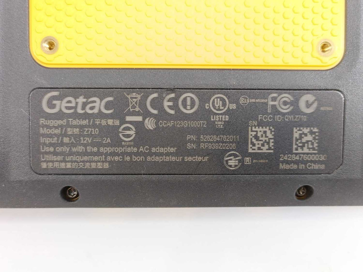 Getac Z710 526284762011 Rugged Tablet