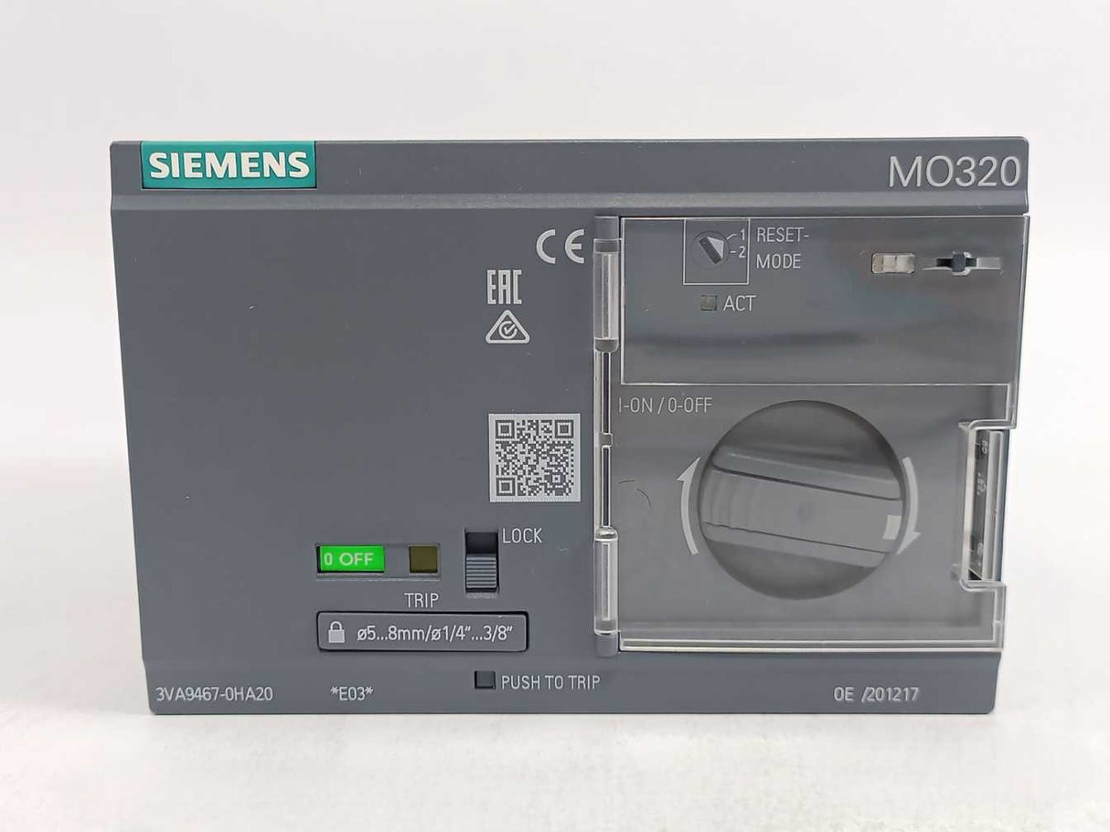 Siemens 3VA9467-0HA20 MO320 Motor Operator