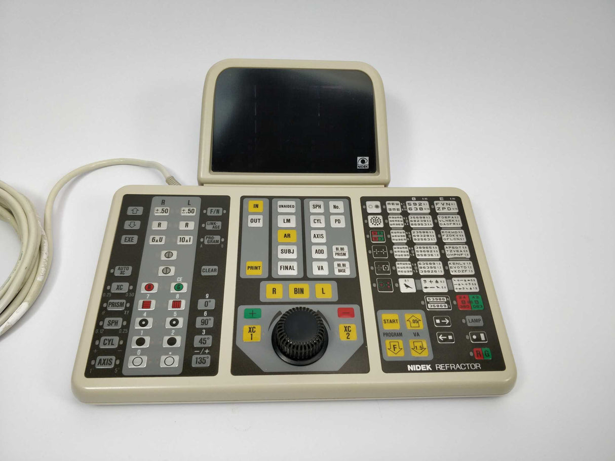 Nidek RT-1200 U Refractor Control Panel - Ophthalmic Equipment