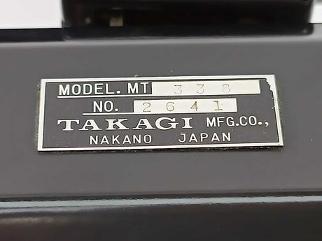 TAKAGI MT338 manual phoropter