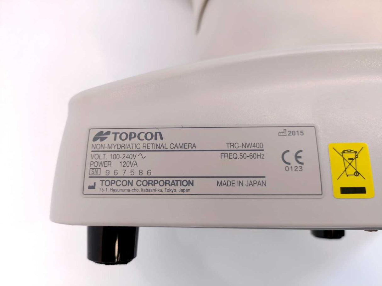 TOPCON TRC-NW400 Retinal Camera - Split unit motor error