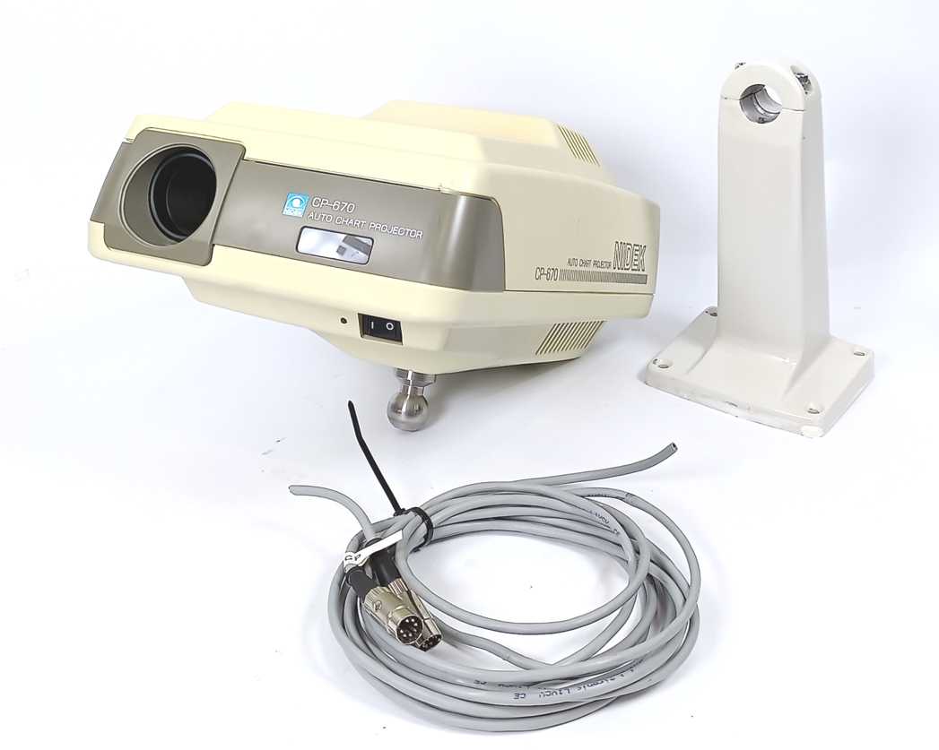 Nidek CP-670 Auto Chart Projector. Defective