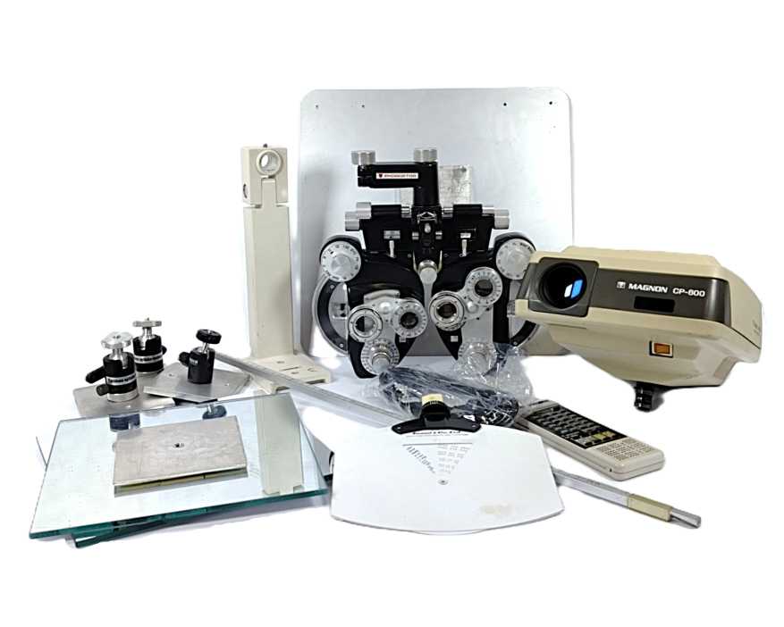 AO American Optical H-11628 Phoropter Refractor w/ Magnon CP-600 Projector